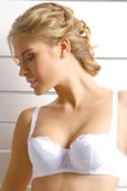 Dirndl BH - Balkonette weiss