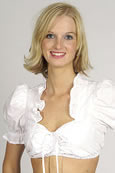 Dirndl Bluse weiss