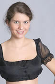 Dirndl-Bluse schwarz