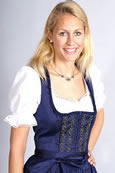 Seiden Dirndl inkl. Schürze