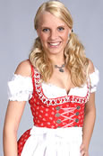 Dirndl Mini rot