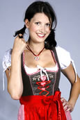 Minidirndl braun