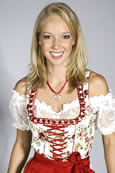 Mini Dirndl weiss