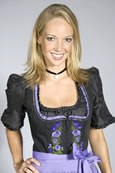 kurzes Mini-Dirndl lila
