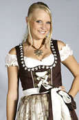 Minidirndl braun