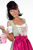 Süsses kariertes Mini Dirndl - Modell "Lilly"
