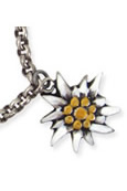 Handkette Edelweiss (handbemalt) als Dirndlschmuck