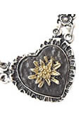 Schmuck - Metall Collier mit Herzerl